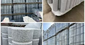 乌兰察布 芝麻白花岗岩挡车柱、隔离柱多少钱