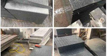 乌兰察布 芝麻黑地铺石材