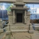 乌兰察布 芝麻灰高档墓碑、土墓，一套也支持定做