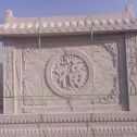 乌兰察布 芝麻白花岗岩屏风，照壁，影壁