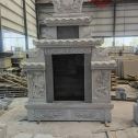 乌兰察布 芝麻灰高档墓碑、土墓，一套也支持定做