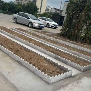 乌兰察布 花边石、花围石、花园石安装效果