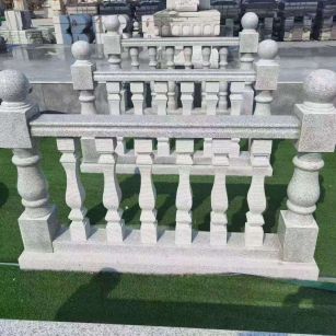 乌兰察布 别墅石材栏杆特写