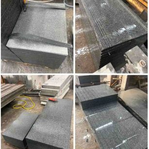 乌兰察布 芝麻黑地铺石材