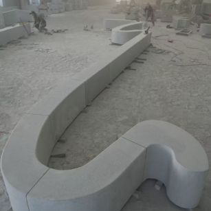 乌兰察布 花岗岩整石坐凳拼装