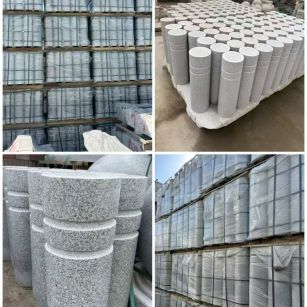 乌兰察布 芝麻白花岗岩挡车柱、隔离柱多少钱