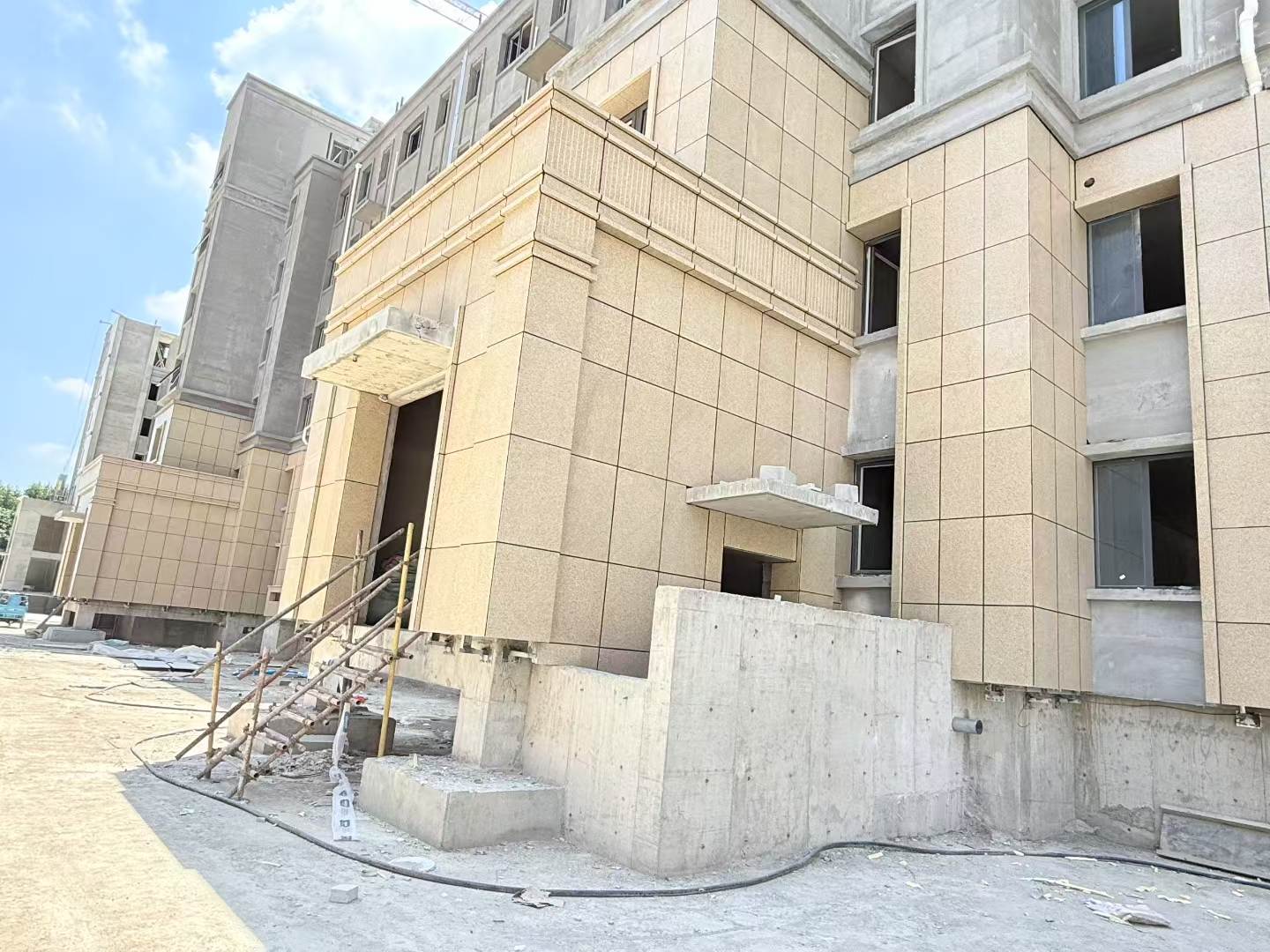 乌兰察布 黄金麻干挂，工地实拍